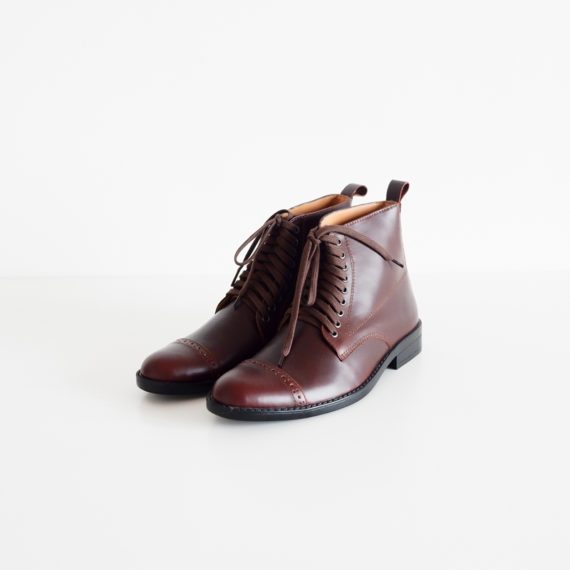 Captoe Boots Dark Wine Formal-1