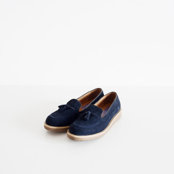 Tassel Navy Suede-1