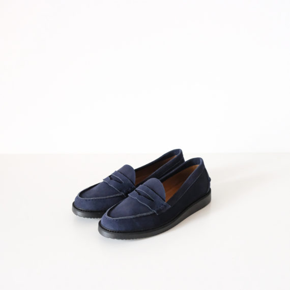 Penny Navy Suede Black Sole-1